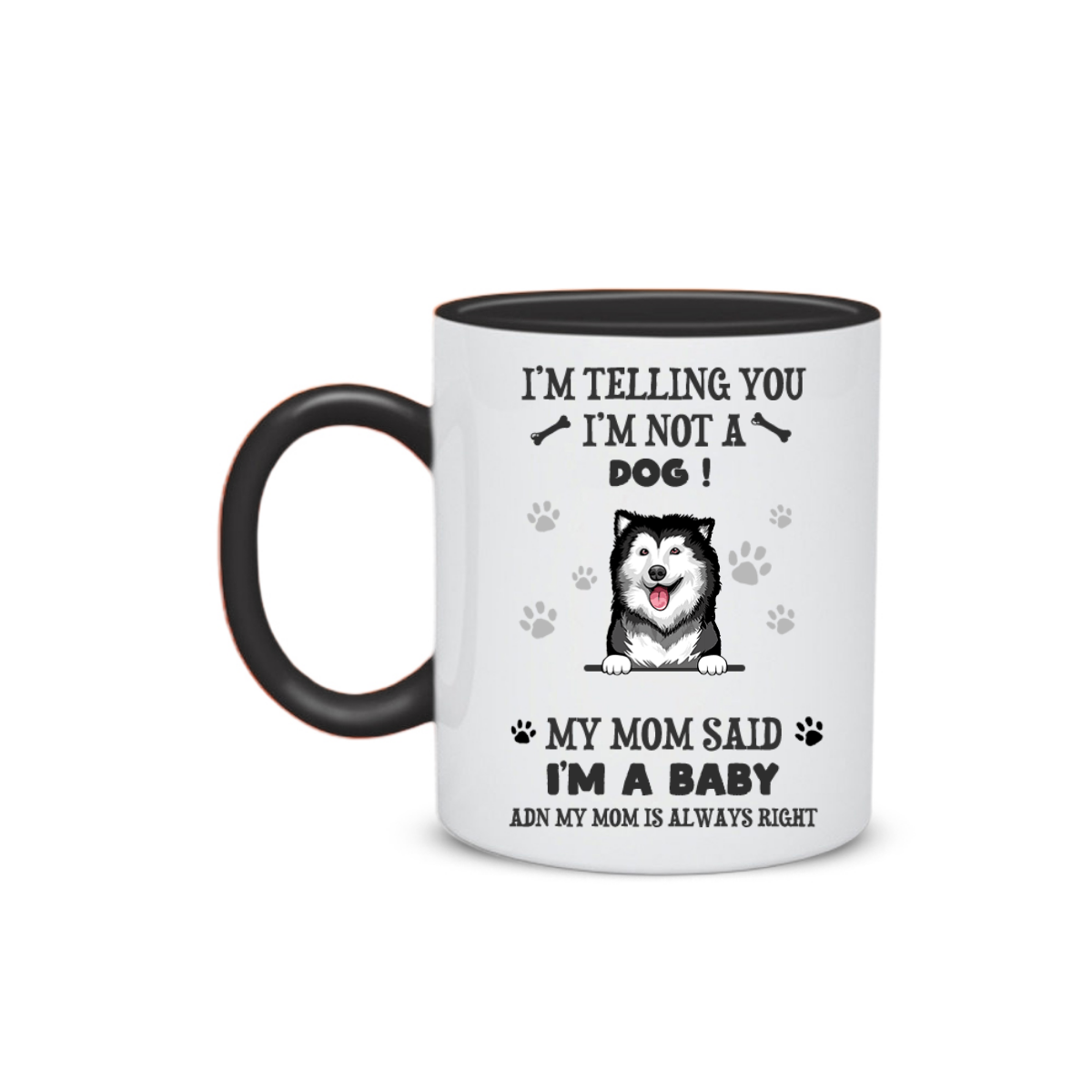 Personalized Dog Mom Baby Mug