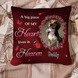 A Big Piece Of My Heart - Personalized Custom Canvas Pillow