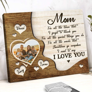 Mom Gift From Kids, Personalized Mom Gift, Personalized Poster