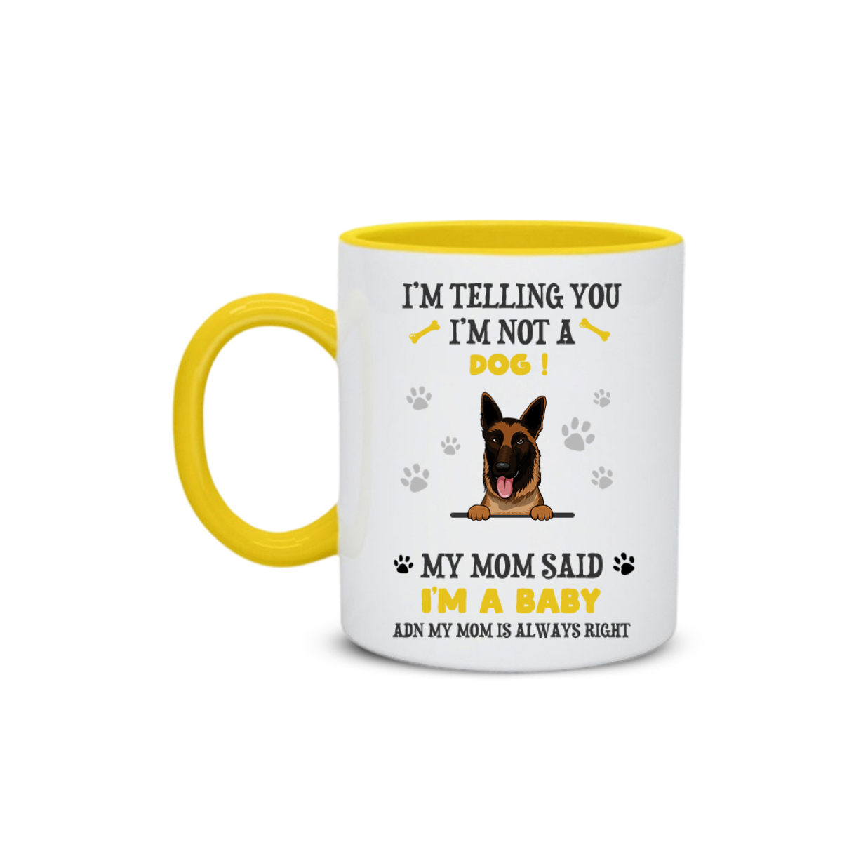 Personalized Dog Mom Baby Mug