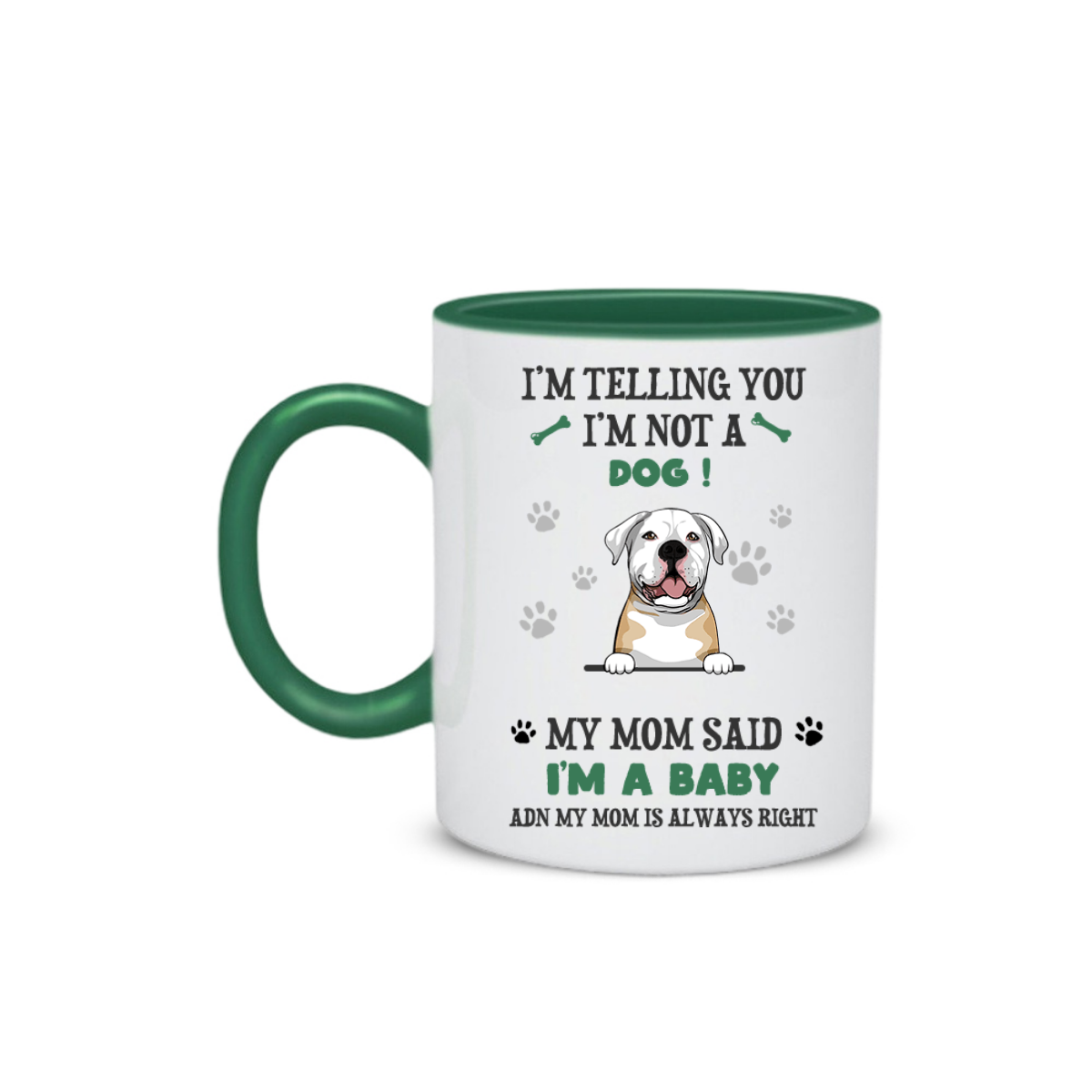 Personalized Dog Mom Baby Mug
