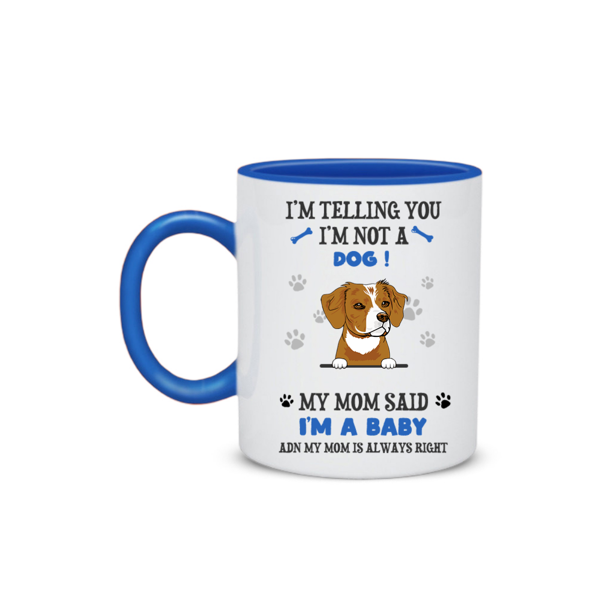 Personalized Dog Mom Baby Mug