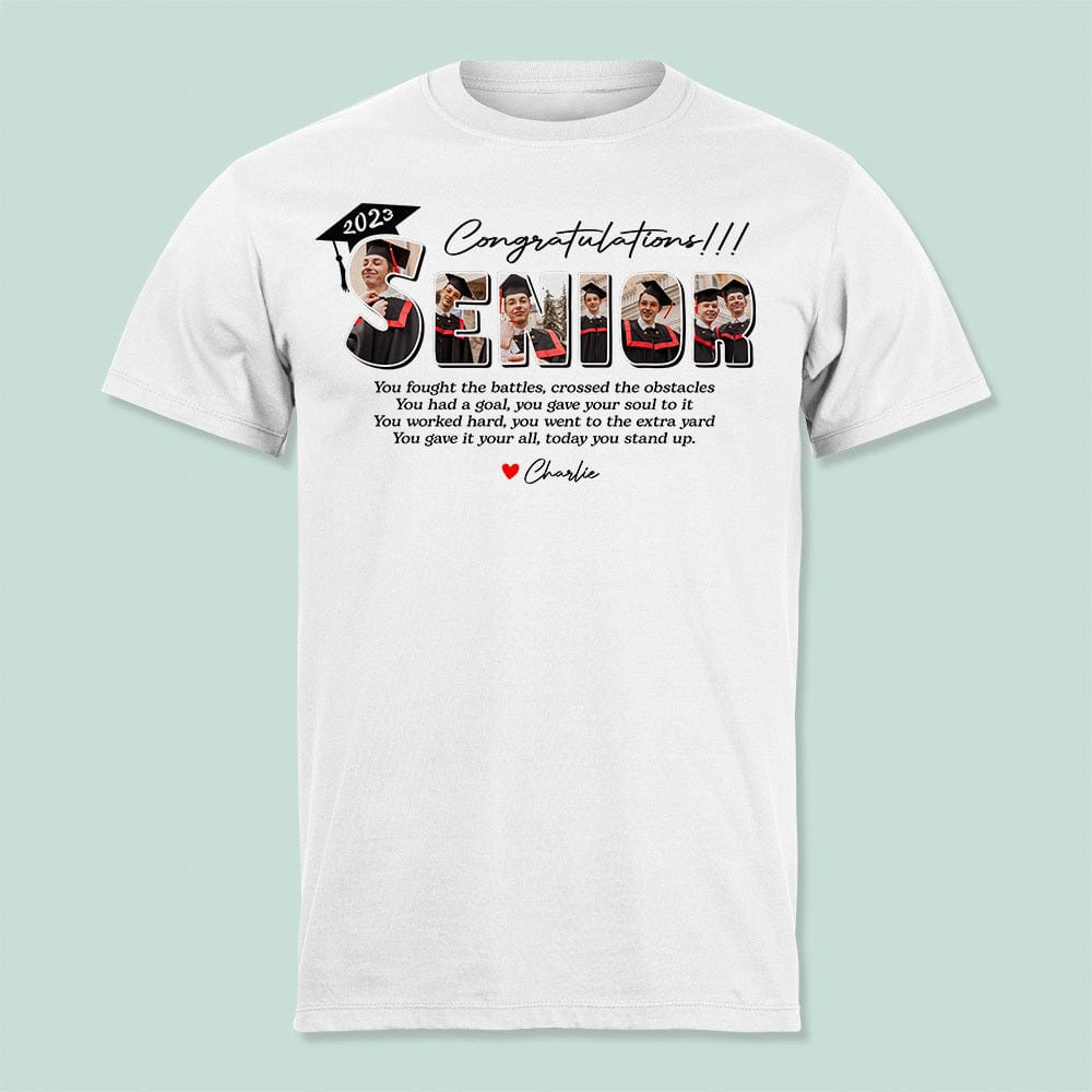 Personalized Photo Senior Graduation T-Shirt