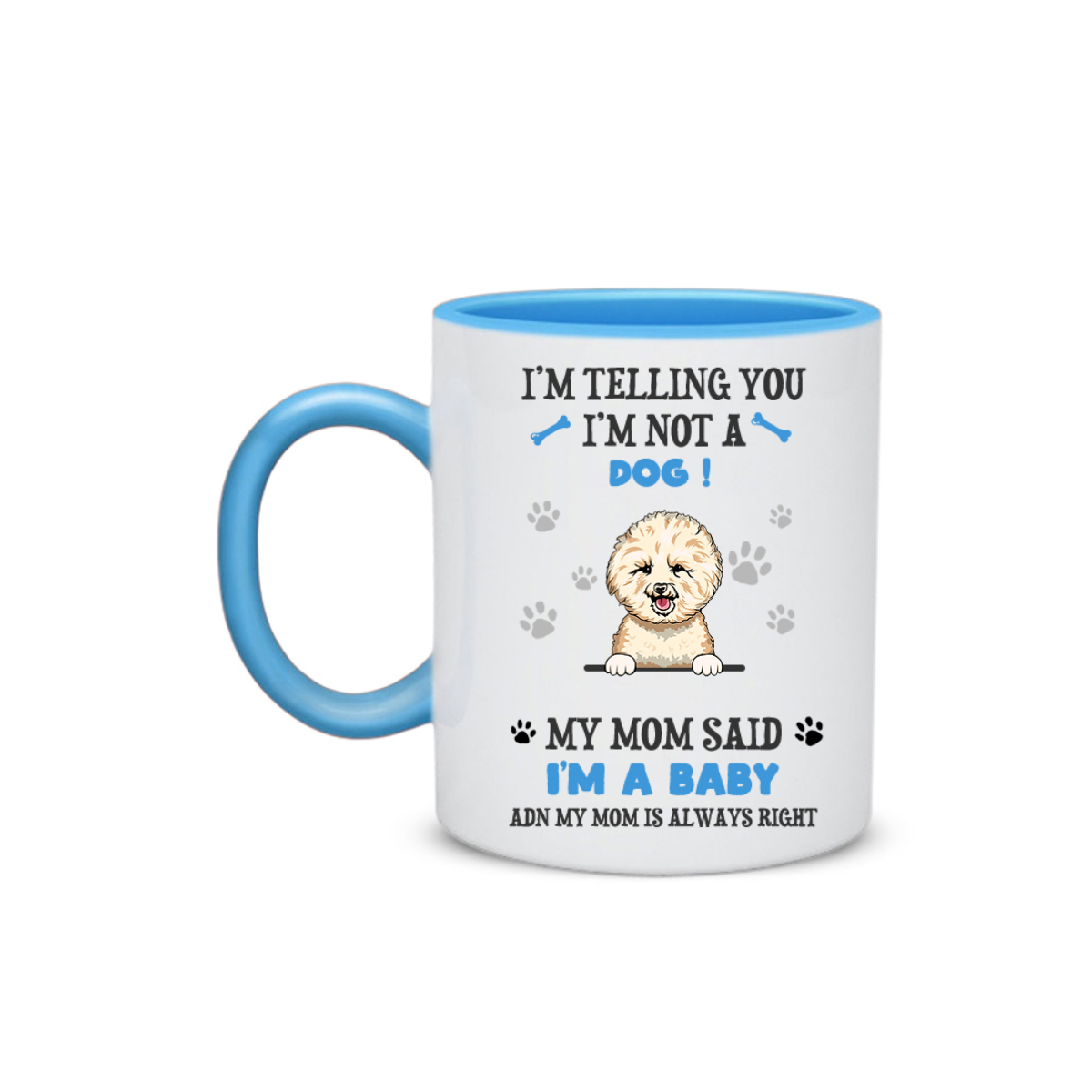 Personalized Dog Mom Baby Mug