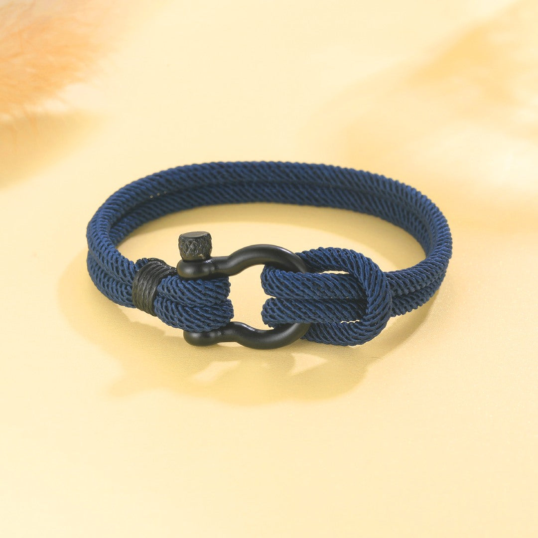 To My Son, I Will Always Be With You Nautical Bracelet