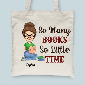 Just A Girl Who Loves Books - Personalized Tote Bag