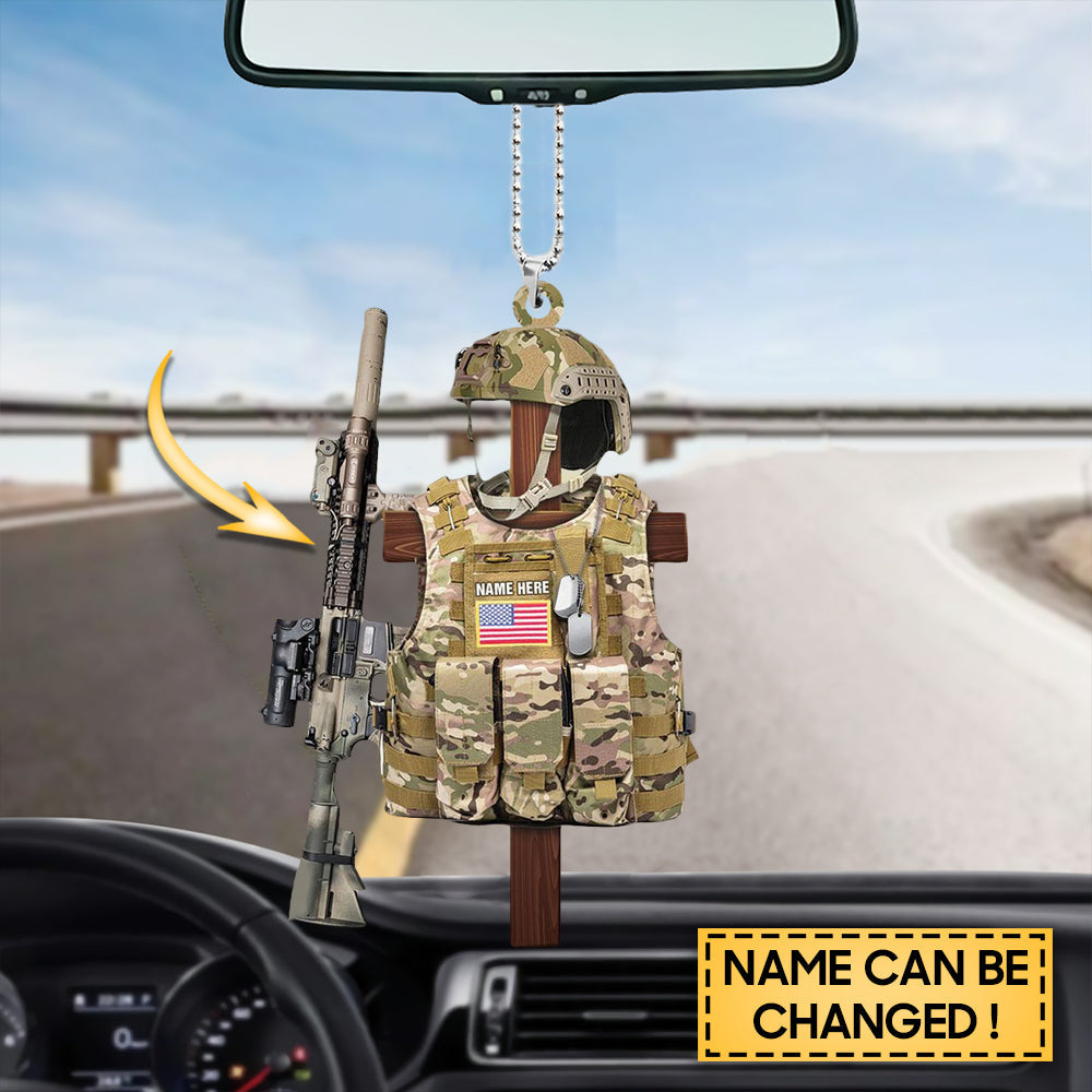 Personalized Armed Forces Tactical Combat Vest Ornament