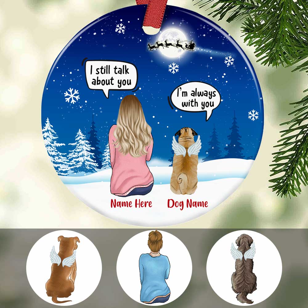 Personalized Dog Memo Christmas Watching Benelux Ornament
