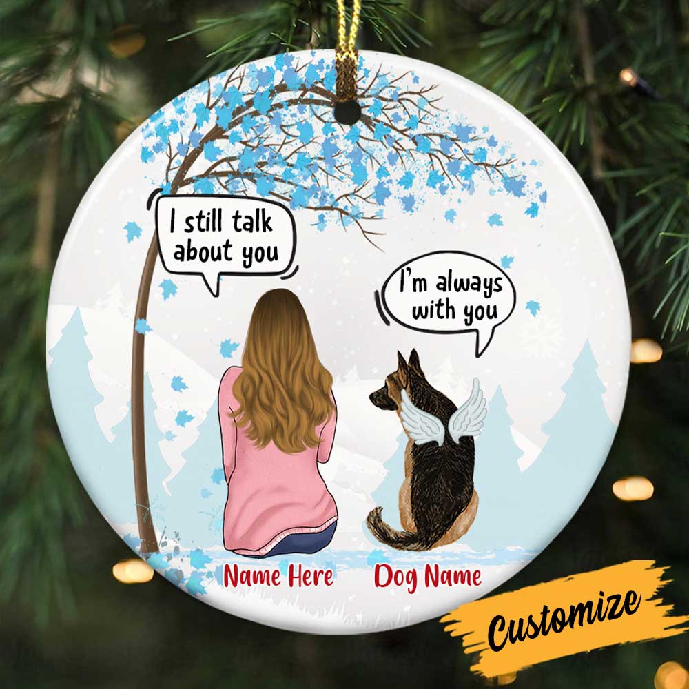 Personalized Dog Memo Christmas Watching Benelux Ornament