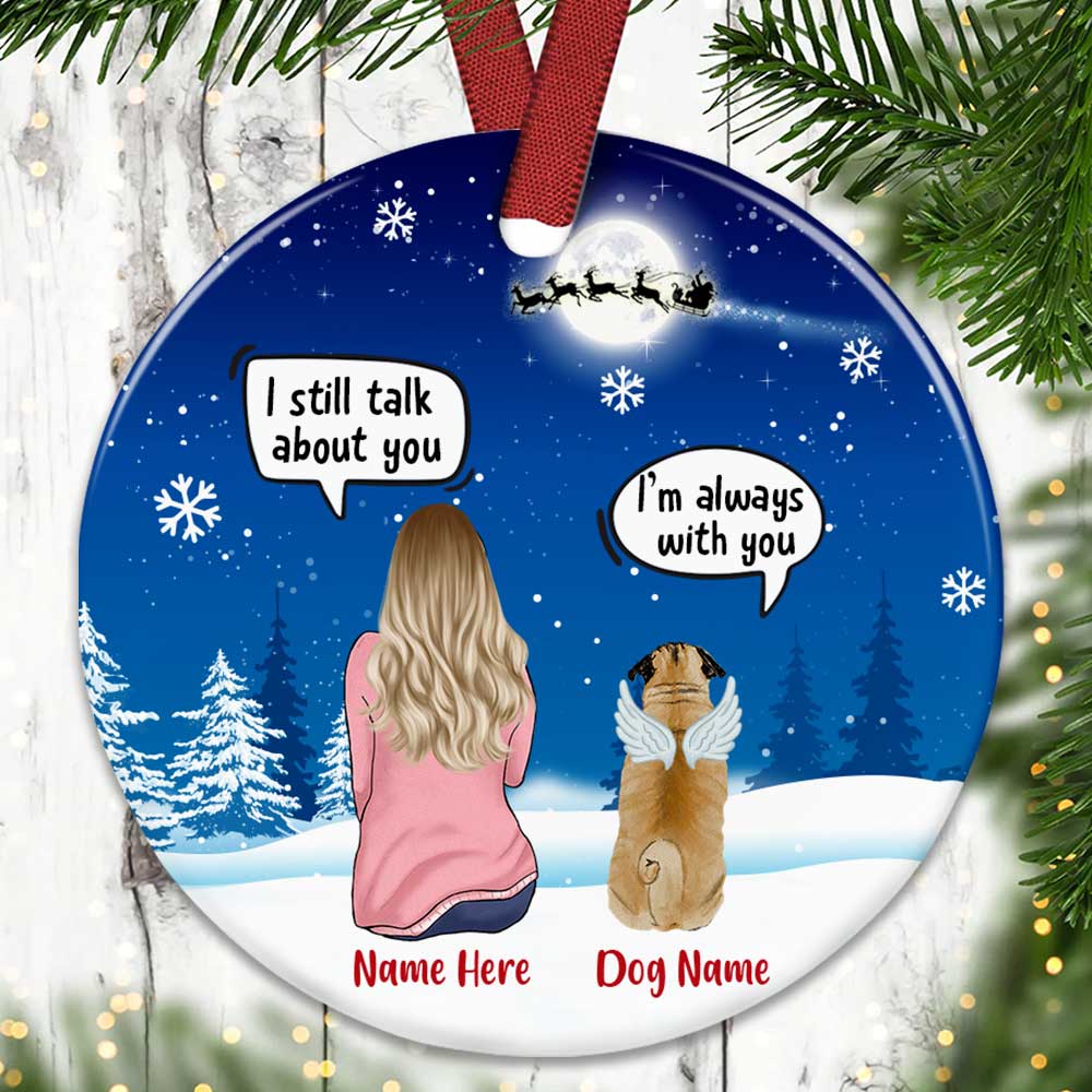 Personalized Dog Memo Christmas Watching Benelux Ornament
