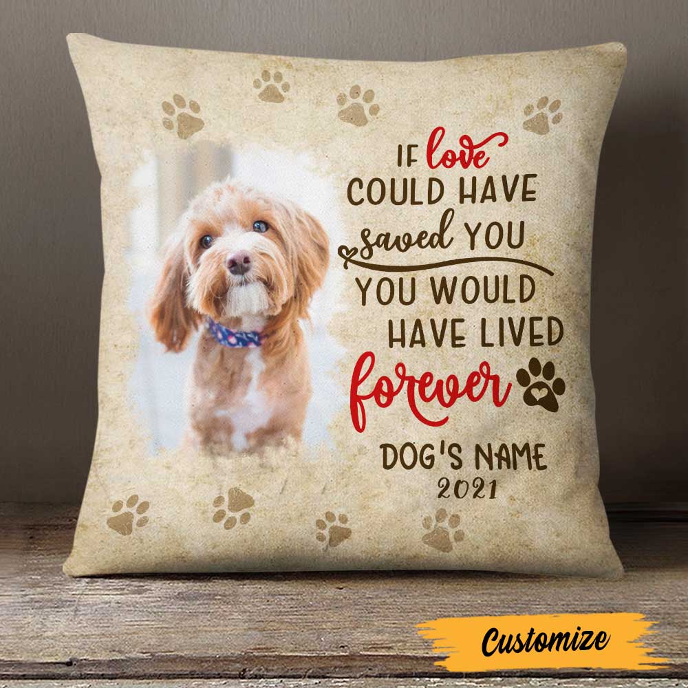 Personalized Dog Memorial Photo Pillowcase