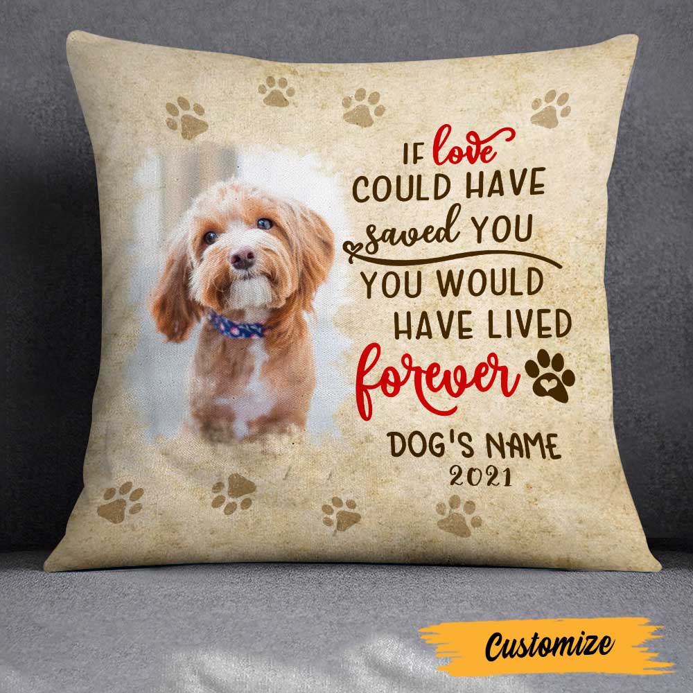 Personalized Dog Memorial Photo Pillowcase