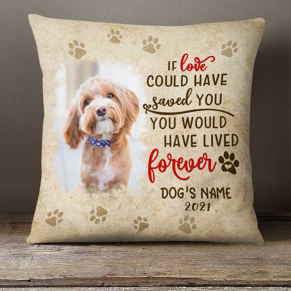 Personalized Dog Memorial Photo Pillowcase