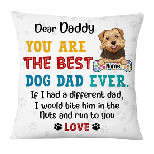 Personalized Dog Dad Pillowcase