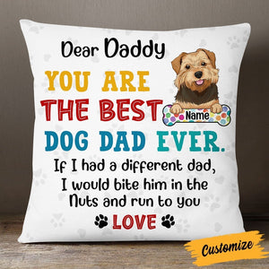 Personalized Dog Dad Pillowcase