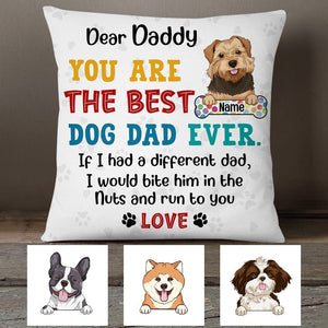 Personalized Dog Dad Pillowcase