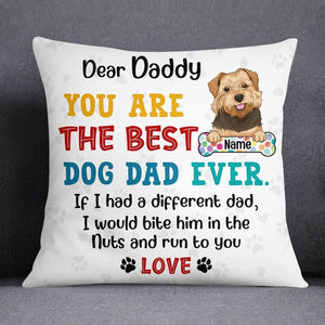 Personalized Dog Dad Pillowcase