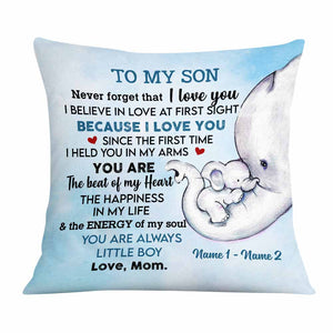Personalized My Son Grandson Elephant Pillow DB156 26O58