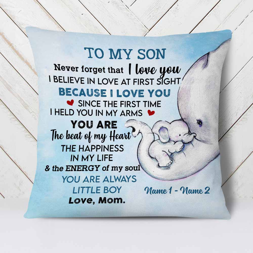 Personalized My Son Grandson Elephant Pillow DB156 26O58