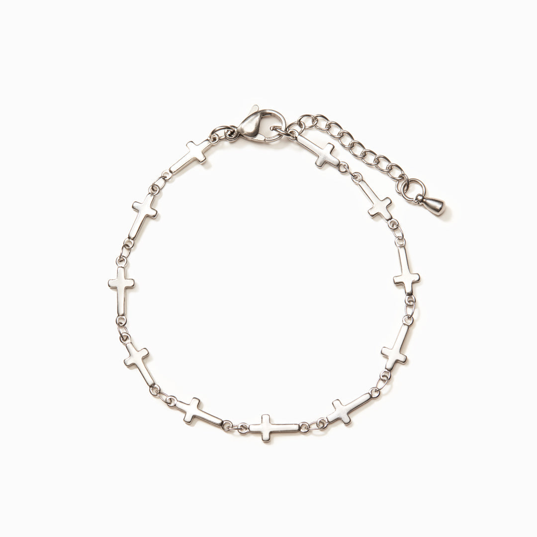 TINY CROSS BRACELET