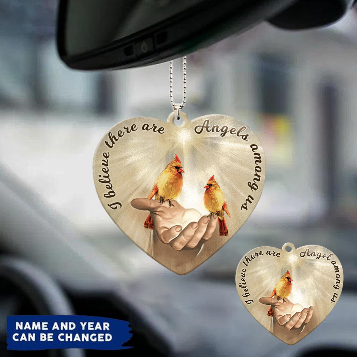 I Believe There Are Angels Among Us Memorial Custom Acrylic Ornament