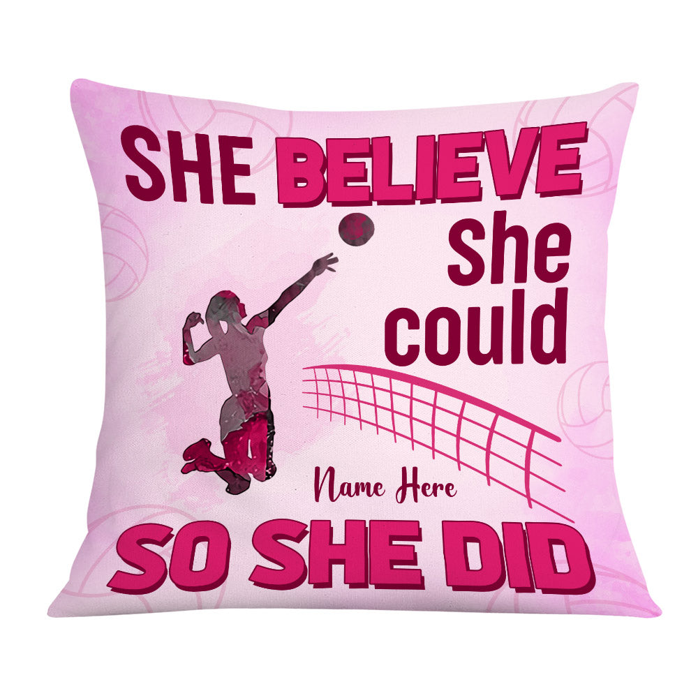 Personalized Love Volleyball Pillow DB164 87O36