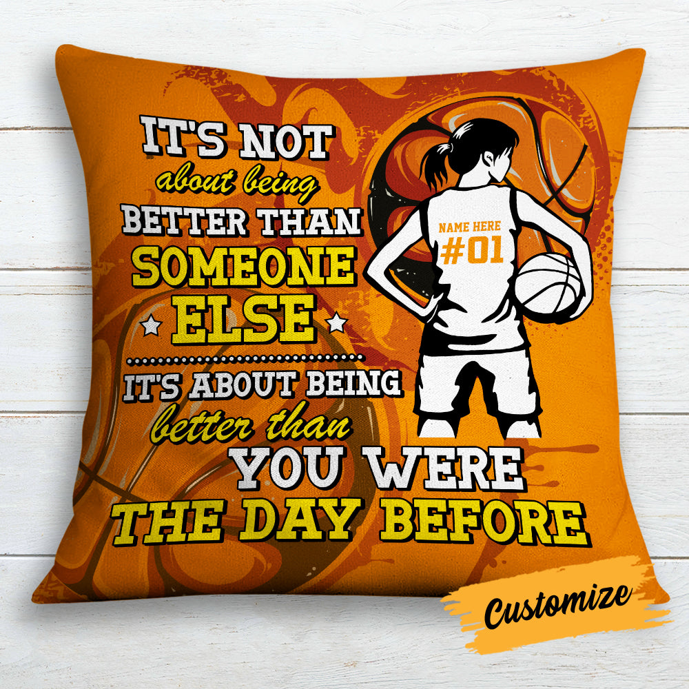 Personalized Love Basketball Pillow DB187 26O18