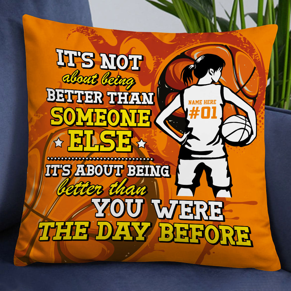 Personalized Love Basketball Pillow DB187 26O18