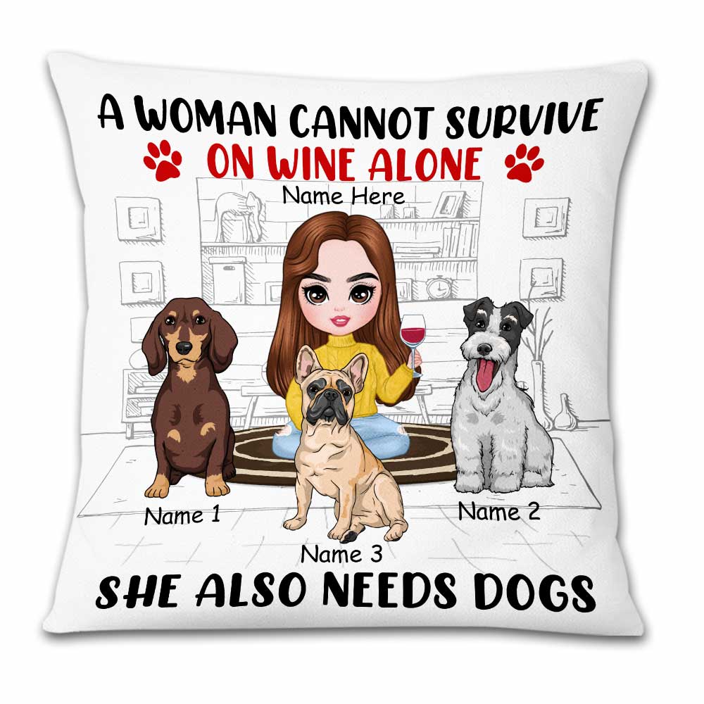 Personalized Dog Icon Mom Pillowcase