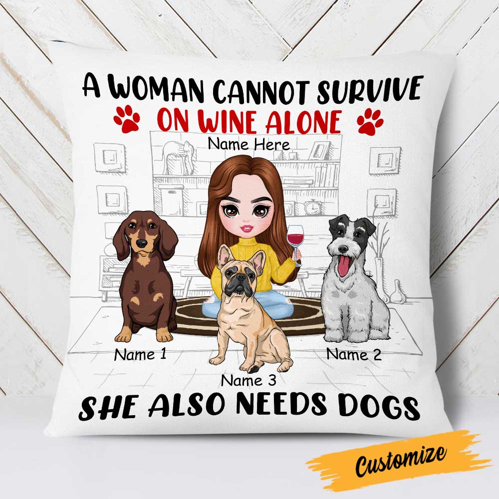 Personalized Dog Icon Mom Pillowcase