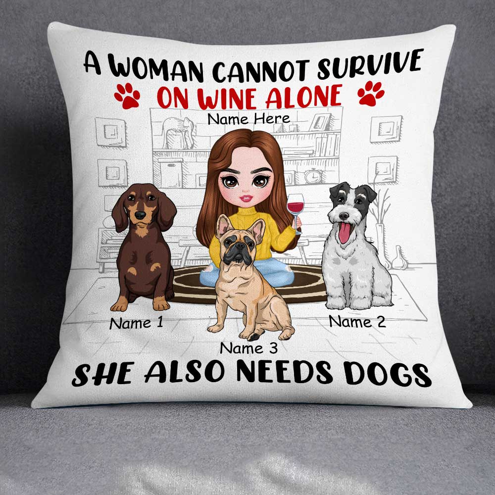 Personalized Dog Icon Mom Pillowcase