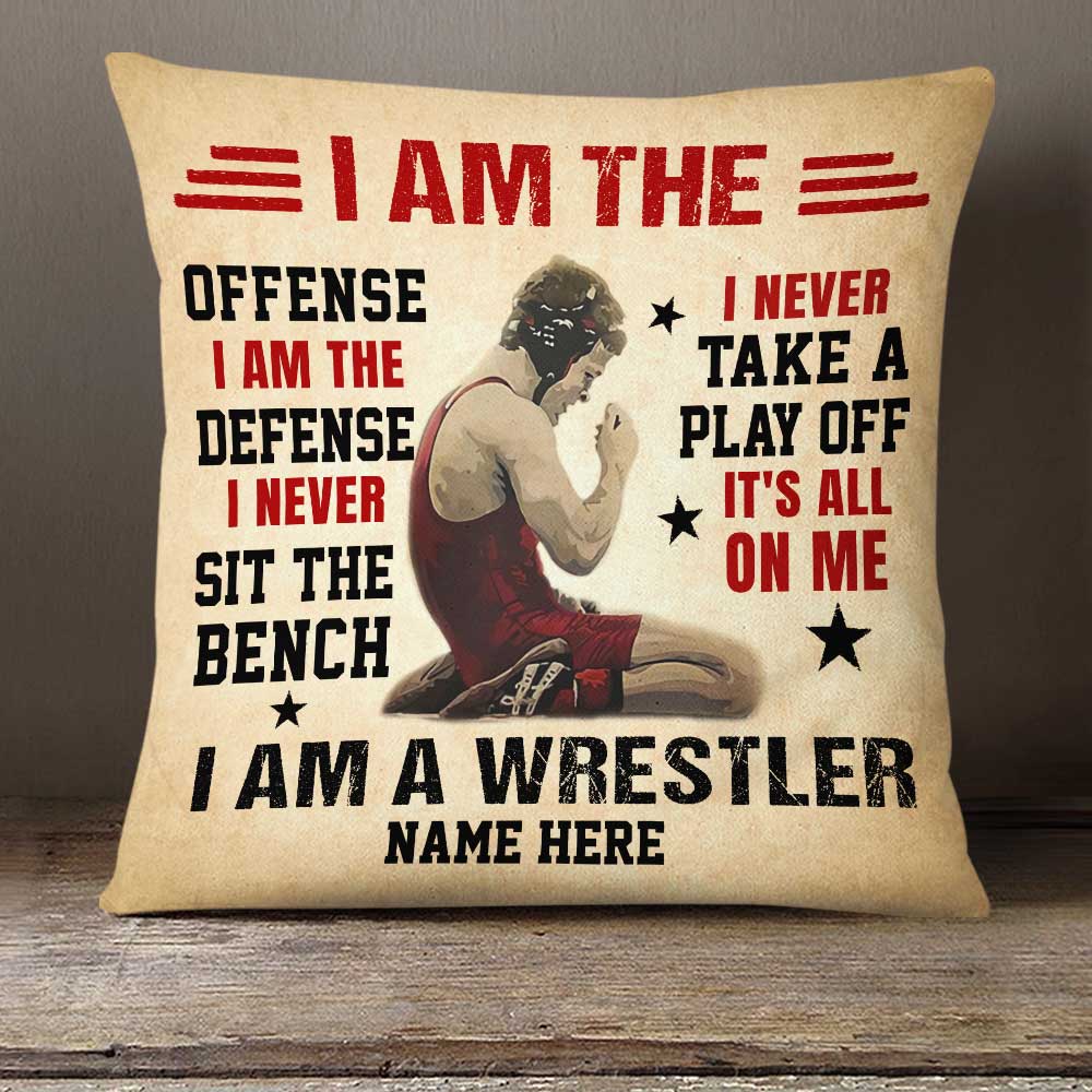 Personalized Wrestling Pillow