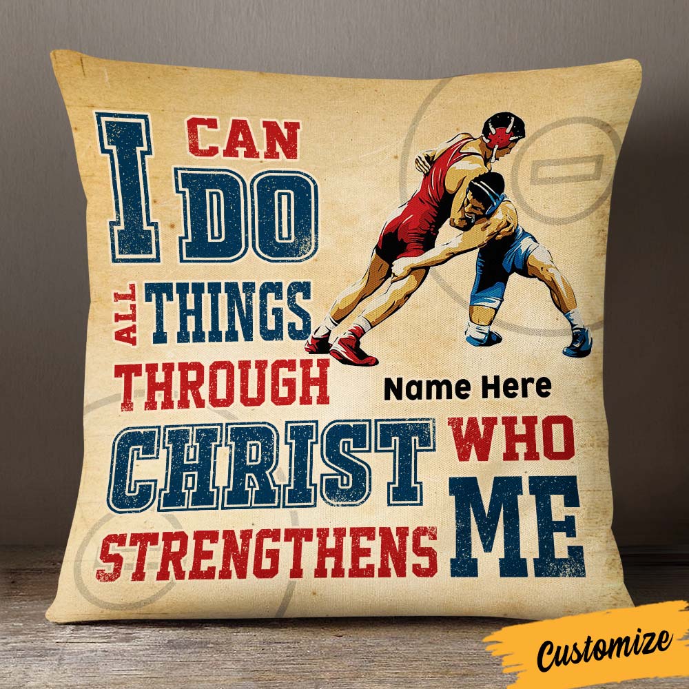 Personalized Wrestling Pillow DB256 30O36