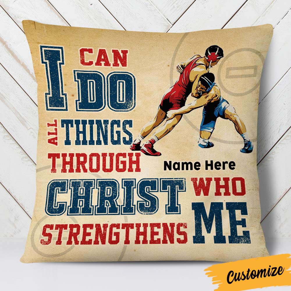 Personalized Wrestling Pillow DB256 30O36