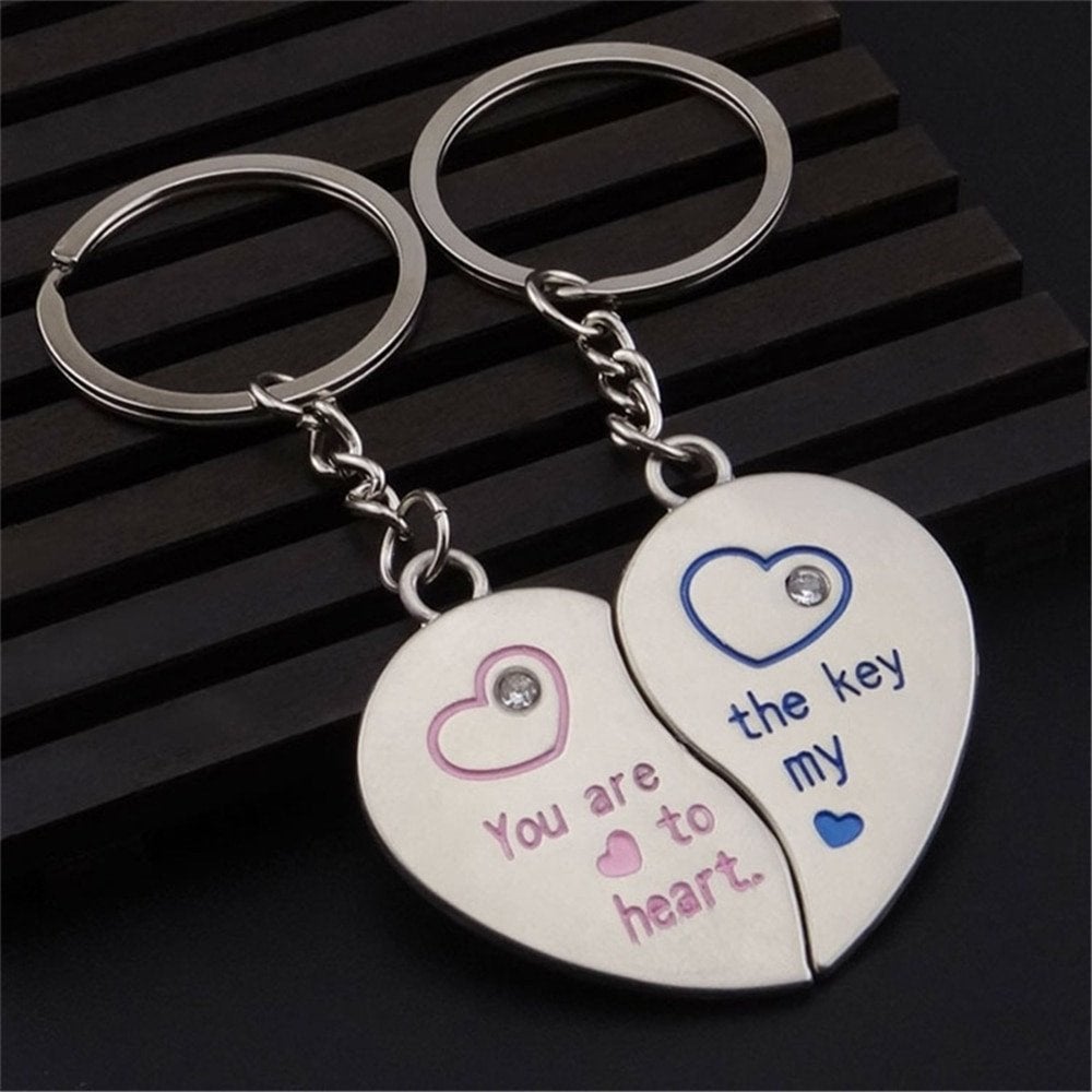 Couple Keychain Charms Love Key Ring