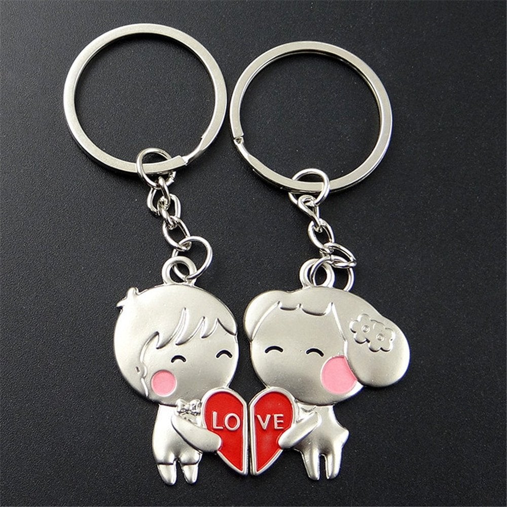 Couple Keychain Charms Love Key Ring