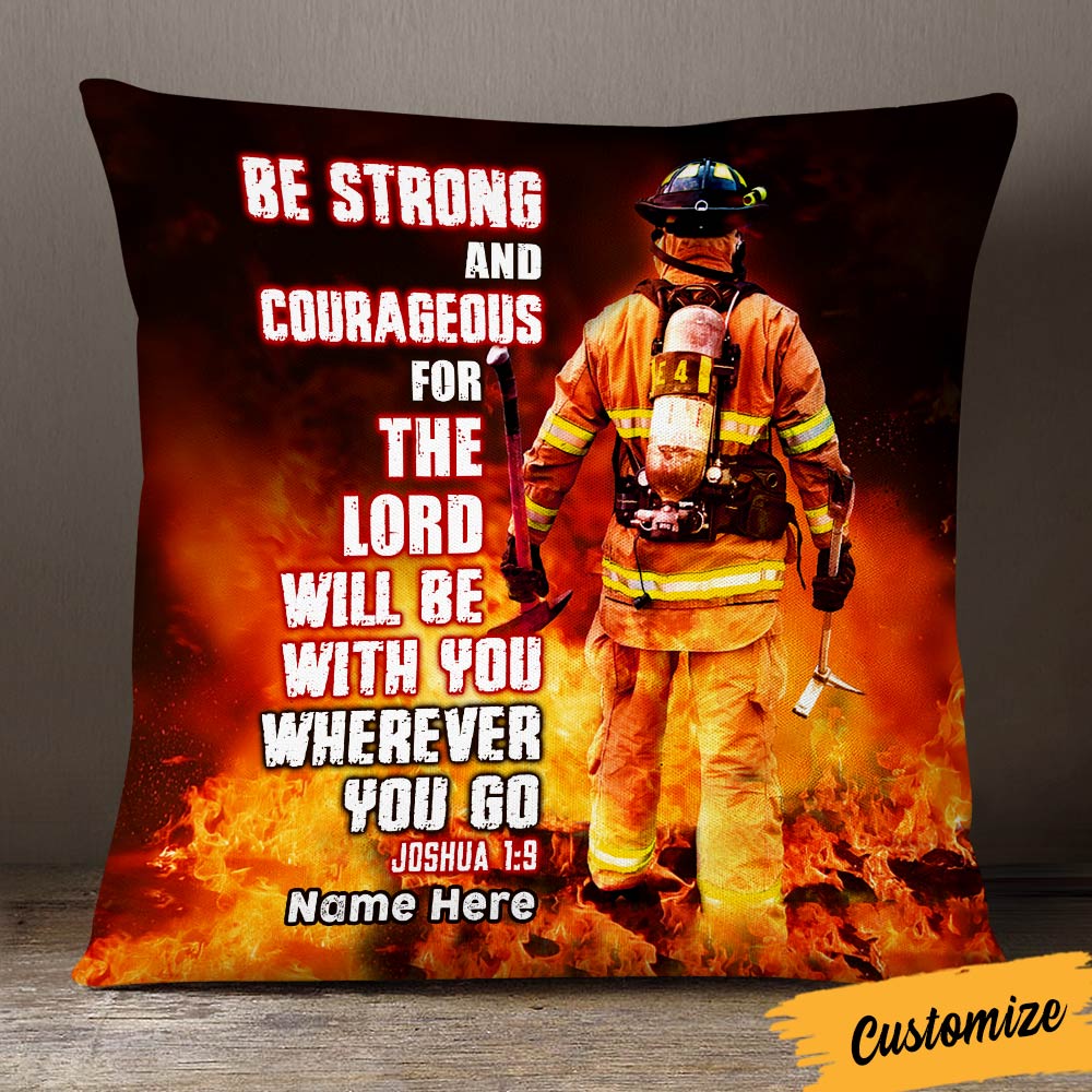 Personalized Firefighter Pillow DB277 23O36
