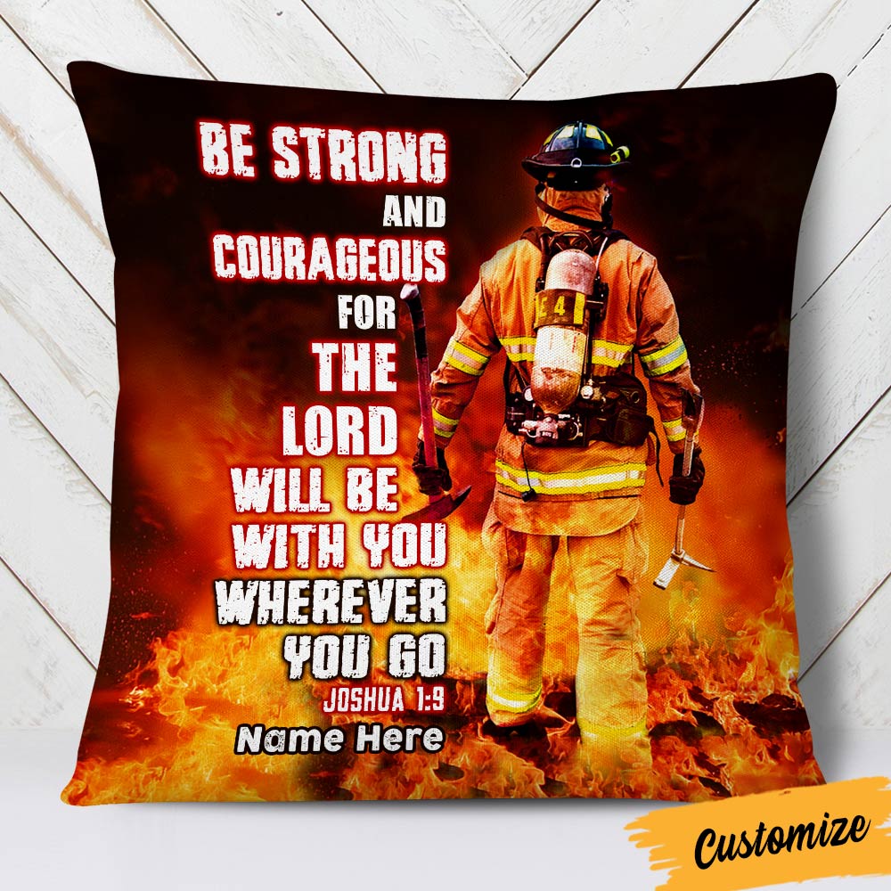 Personalized Firefighter Pillow DB277 23O36