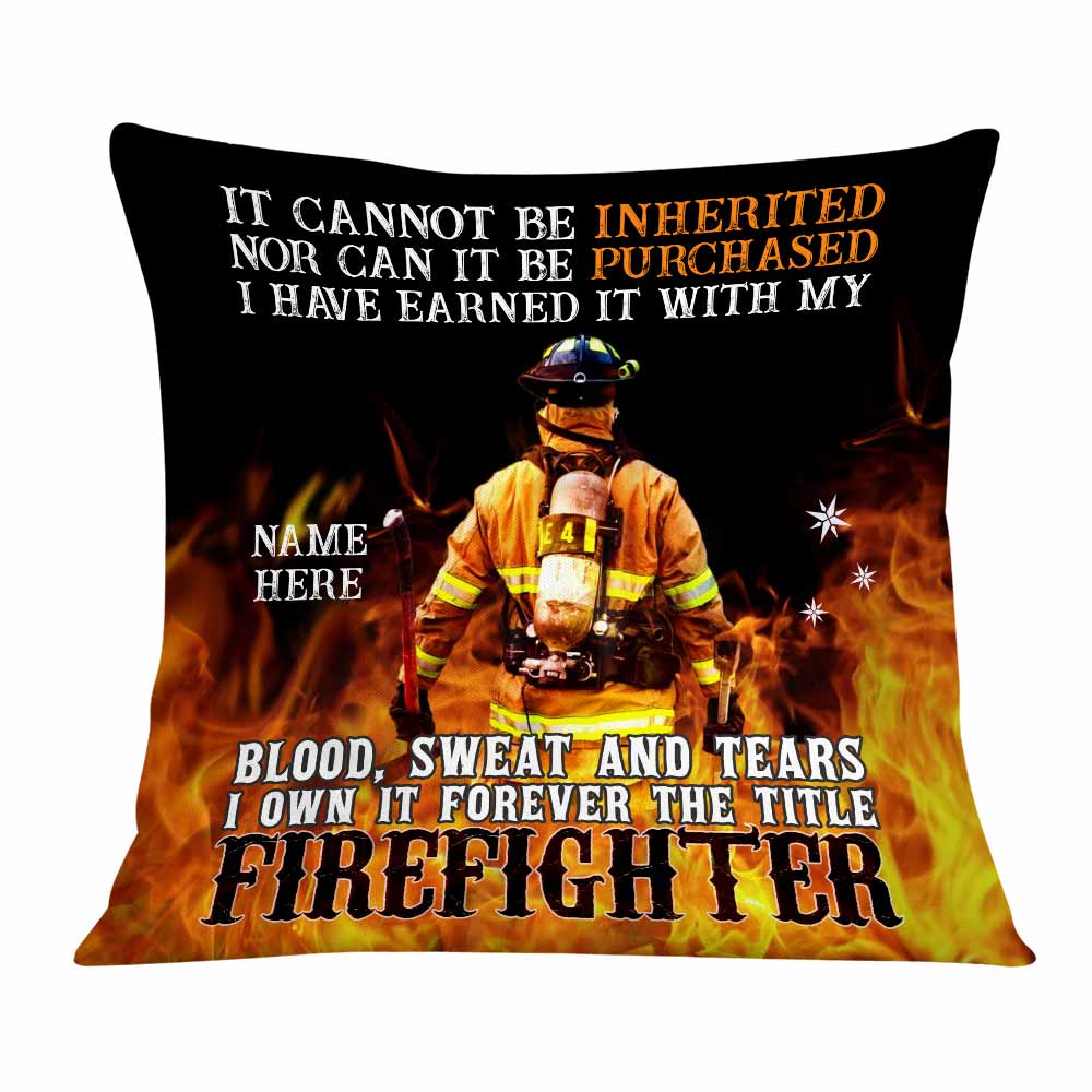 Personalized Firefighter Pillow DB277 26O26