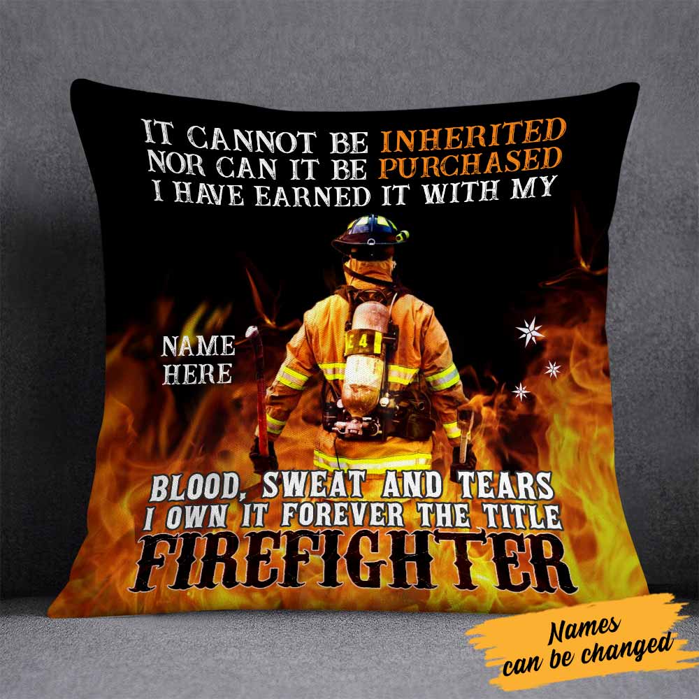 Personalized Firefighter Pillow DB277 26O26
