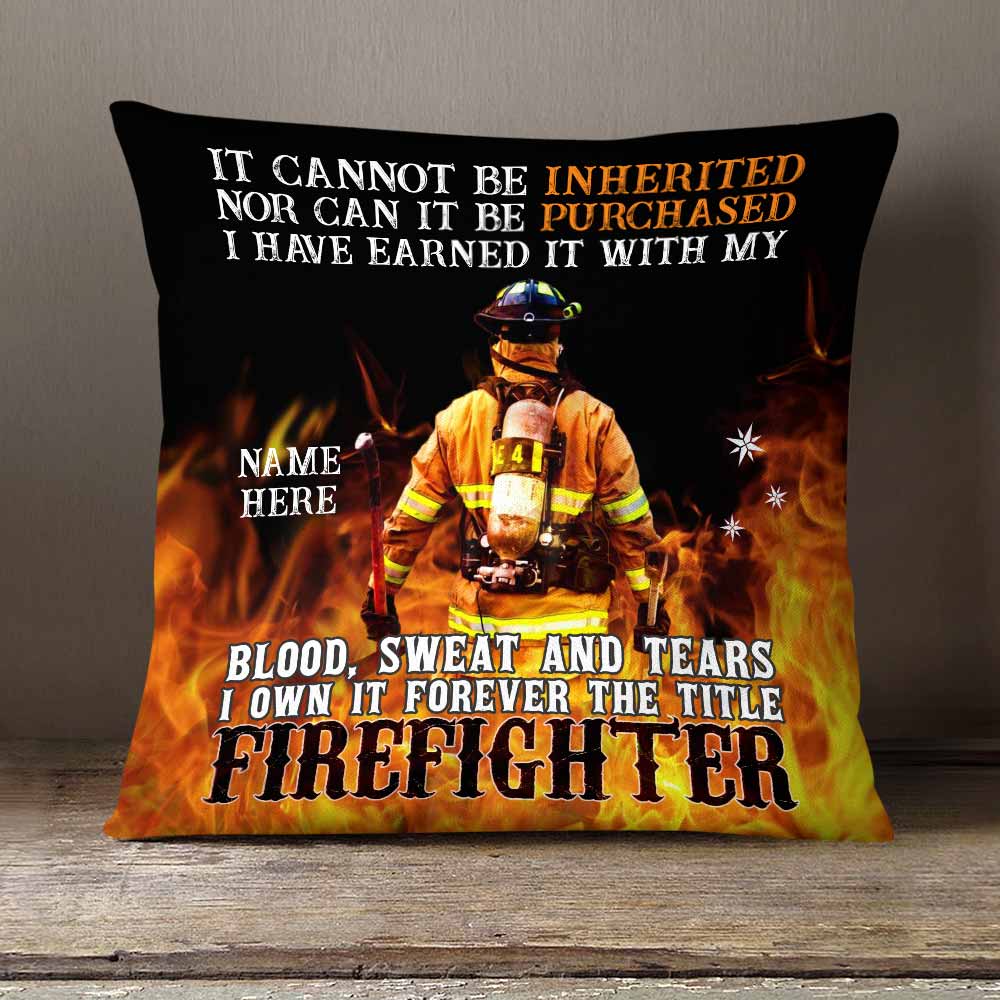Personalized Firefighter Pillow DB277 26O26