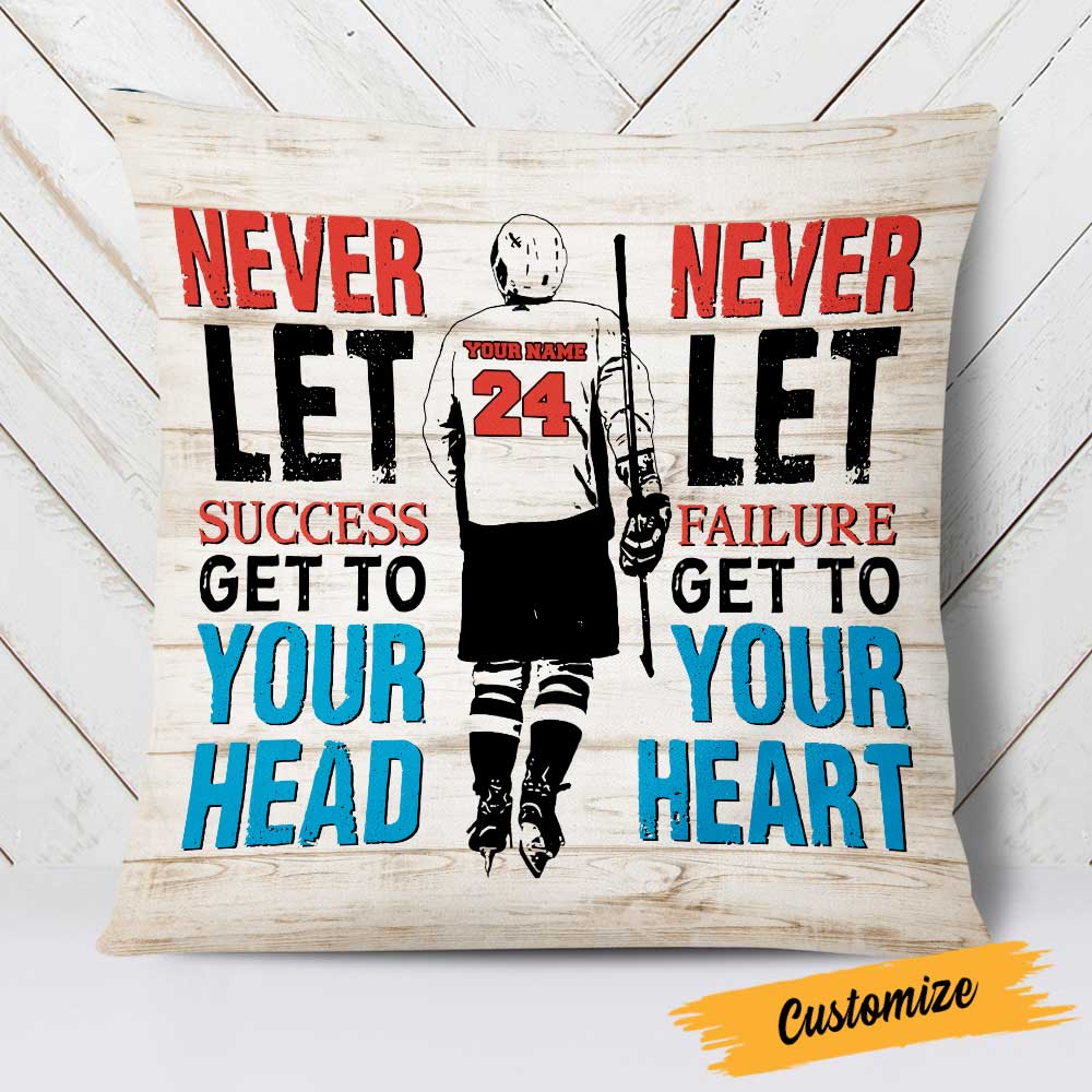 Personalized Hockey Pillow