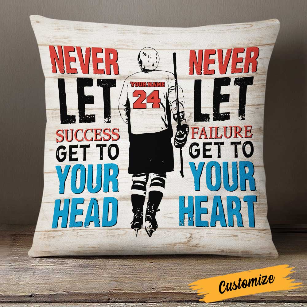 Personalized Hockey Pillow