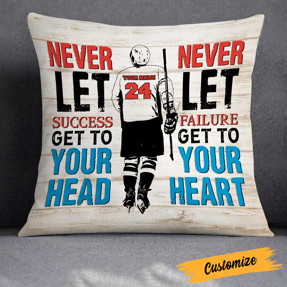 Personalized Hockey Pillow