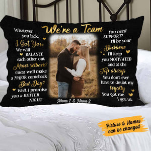 Personalized Couple Photo Rectangle Pillowcase