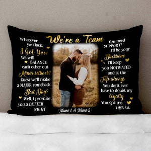 Personalized Couple Photo Rectangle Pillowcase