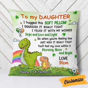Personalized Granddaughter Grandson Granddaughter Dinosaur Pillowcase