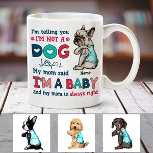 Personalized Dog Mom Baby Mug