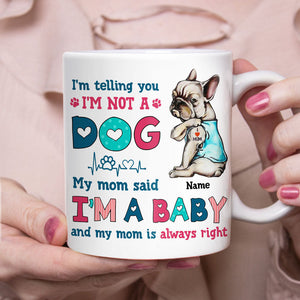 Personalized Dog Mom Baby Mug