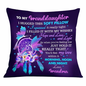 Personalized Mom Grandma Daughter Granddaughter Dreamcatcher Hug This Pillow
